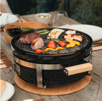 Outr Braza Table Grill Round zwart