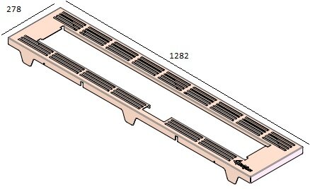 Branderrooster tbv dubbele brander zwart (sinds 10-5-2021) 339055 Barbas