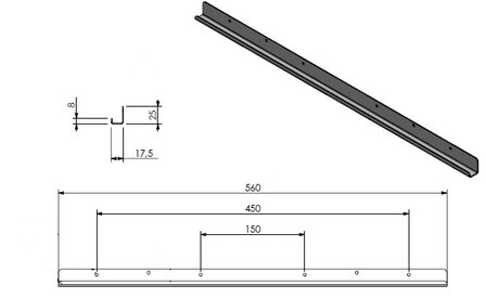 L/R - Lamelhouder 60 dicht (O) 342909 Barbas