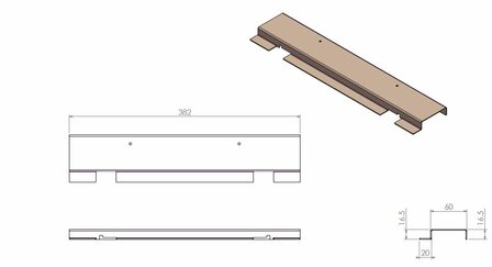 Steun lamellen Compact 55 zw 354465 Barbas