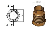 Waakvlam-wartel tbv thermokoppel 319842 Barbas