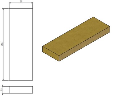 Vermiculiet stookbodem (l/r) 328591 Barbas