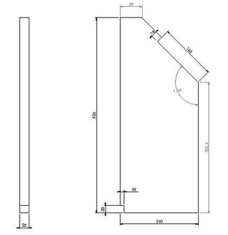 Vermiculiet zijwand (L) 327867 Barbas