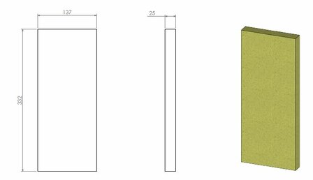 Isolatie Rugwand M Compact 352996 Barbas