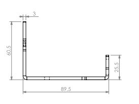 Bedieningshendel Uni 6 zwart 338351 Barbas