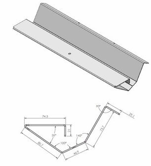 Vlamkeerplaat Compact 70 zw 354507 Barbas