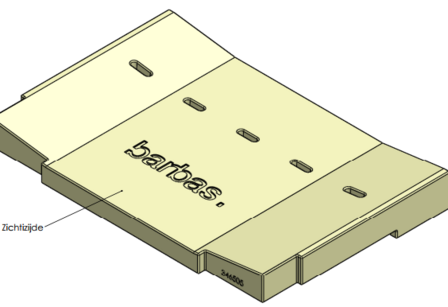 Achterwand 346505 Barbas houtkachel