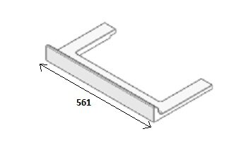 Betonkeramiek bodem U-vorm 336056 Barbas