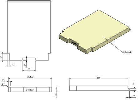 Betonkeramiek zijwand 341637 Barbas