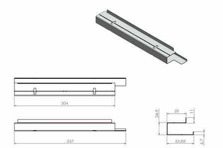 Koordhouder Onder Compact 45 355078 Barbas