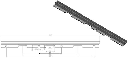 Koordhouder Uni 6-80 L+R zwart 339385 Barbas