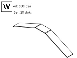 Glasklem 301526 voor Barbas houtkachel model W