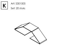 Glasklem 301505 voor Barbas houtkachel model K