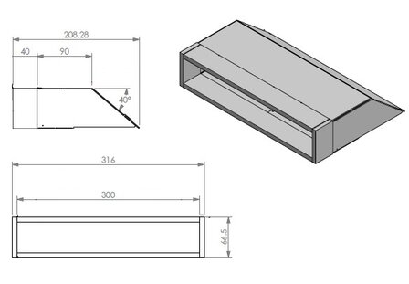 Convectie Insert Inbouw 320 wit 348910 Barbas