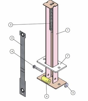 Veersysteem ruit compleet 329709 Barbas