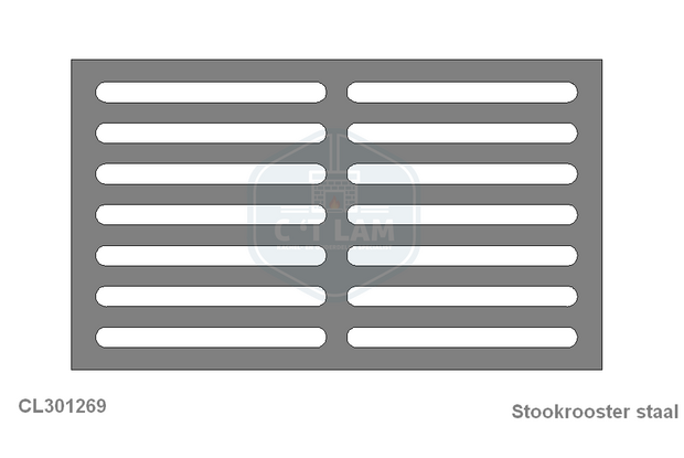 Schudrooster CL301269 voor Barbas houtkachel Escamo